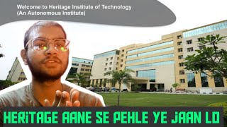 Heritage aane se phle ye jaan lo Heritage admission campus fee placement college life [upl. by Florio270]