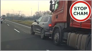 Wyhamowanie przez BMW i kolizja  kierowca ciężarówki przyjął mandat bo   994 Wasze Filmy [upl. by Htebaras]