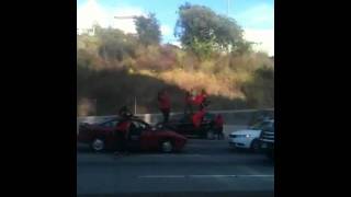 Tongans stopping traffic on 101N [upl. by Dnalevelc483]