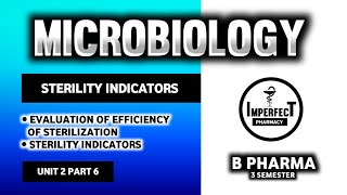 Evaluation Of Efficiency Of Sterilization  Sterility Indicators  Microbiology  B Pharm 3rd Sem [upl. by Jamilla772]