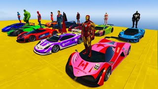 Outrace Your Friends As Spiderman In This New Stunt Car Racing Challenge Map For Gta V [upl. by Aehtla]