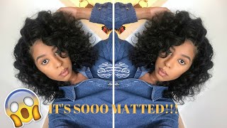 ITS SOOO MATTED  REMEDY CURL UPDATE [upl. by Anitsrihc]