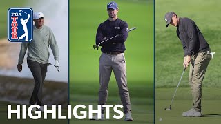 Highlights  Round 2  ATampT Pebble Beach  2024 [upl. by Ahselrac]