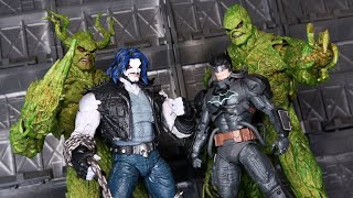 阿姆微的玩具簿 McFarlane Toys 麥法蘭 DC Multiverse Swamp Thing 沼澤異形  Batman Hazmat Suit 蝙蝠俠 危險裝甲  Lobo 暴狼 [upl. by Tonye306]