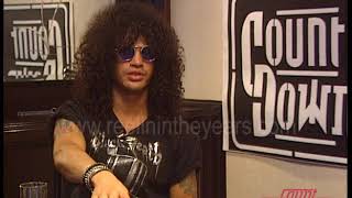 Slash GunsnRoses Interview on Countdown 1992 [upl. by Irtimed]