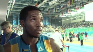 Istanbul 2012 Mixed Zone Demetrius Pinder BAH [upl. by Farrell]