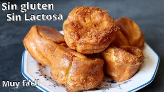 Como hacer Popovers Sin gluten Sin Lactosa [upl. by Wolfgram]