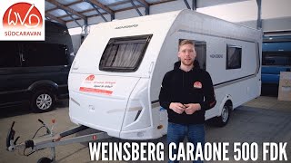 Einweisung Wohnwagen  Weinsberg CaraOne 500 FDK [upl. by Ahseinaj125]