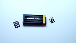 Delkin Devices DDREADER58 CFexpress Type A and SD UHSII USB 32 Memory card reader [upl. by Ardnuassac]