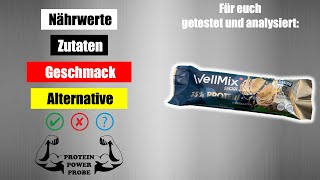 Rossmann Proteinriegel Test Der neue WellMix Eiweißriegel Deluxe White Peanut Toffee [upl. by Magas]