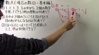 【高校数学】 数A－４ 場合の数① ・ 基本編 [upl. by Primavera]