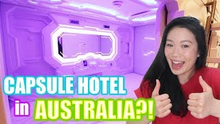 50 SYDNEY CAPSULE HOTEL TOUR 2019  LIVING in SYDNEY [upl. by Hannavahs]