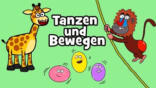 ♪ ♪ Kinderlied Tanzen und Bewegen  Kinder Tanz amp Bewegungslieder  Hurra Kinderlieder Kinderdisco [upl. by Bara]