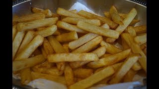 Des vraies frites Belges cuites en 2 fois dorées et croustillantes [upl. by Nadnerb]