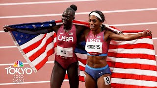 Athing Mu 19 wins first USA 800m gold in 53 YEARS With Replays  Tokyo Olympics  NBC Sports [upl. by Orelia]