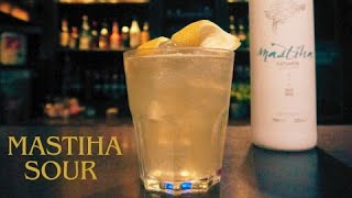 MASTIHA SOUR COCKTAIL Recipe [upl. by Nosretep]