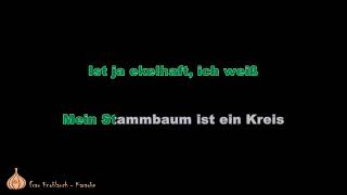 Mein Stammbaum ist ein Kreis  Knasterbart Karaoke [upl. by Dryfoos]