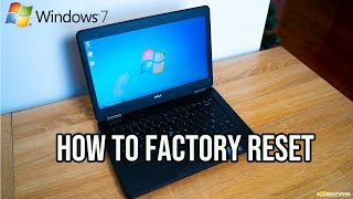 How to easily Factory Reset a Windows 7 PC [upl. by Jarv]