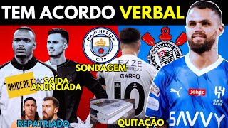 🚨SAÍDA ANUNCIADA JÁ TEM ACORDO VERBAL  SAÍDAS NO CT  AS ÚLTIMAS NOTÍCIAS DO CORINTHIANS DE HOJE [upl. by Erhard]