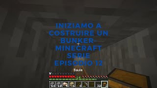 iniziamo a costruire un bunkerMinecraft serie episodio 12 [upl. by Anauqaj589]