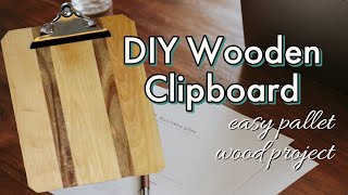 How to Make Your Own Clipboard  Easy DIY Project with Scrap Wood [upl. by Zetrauq580]