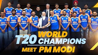 PM Modis interaction with World T20 Champions Indian Cricket Team [upl. by Aiciram]