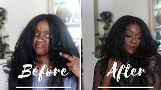 How to Curl a Synthetic Wig Outre Neesha Wig [upl. by Toblat]