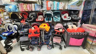 Baby Carry Cot amp StrollerPram Review  Baby Folding Cot Price  Newborn Baby Shopping Online [upl. by Ettenej]