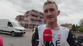 Mikkel Bjerg  Interview at the finish  Stage 3  Tour de Romandie 2023 [upl. by Limbert]