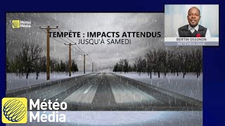 Tempête  neige pluie et verglas  Prévisions météo [upl. by Alwyn]