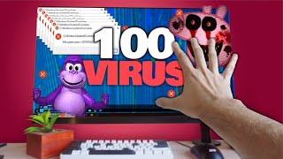 Instale 100 Virus muy Peligrosos en mi PC [upl. by Highams526]