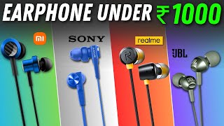 Top 5 Best Wired Earphones Under 1000🔥Best Earphones Under ₹1000 in 2024⚡ [upl. by Fanni603]