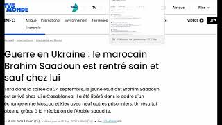 Le Makhzen En Panique Invente Des Mercenaires Algériens En Ukraine Par Peur De La Russie Et Alger [upl. by Akira]