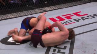 Gunnar Nelsons guillotine choke finish on Alan Jouban at UFC Fight Night 107 [upl. by Fifine]