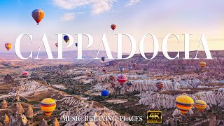 Cappadocia 4K  Calming music Hot Air Balloon Flight in Turkey  4K Video UltraHD [upl. by Loredana]