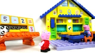 Обзор конструктора Школа Свинки Пеппы Peppa Pig School Constrution Set [upl. by Maurise]