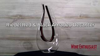 Riedel Red amp Black Amadeo Decanter [upl. by Eniwtna]