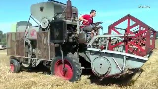 Oldtimer Mähdrescher Claas Massey Ferguson in voller Funktion mit original Sound [upl. by Sauls714]