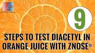 9 steps to test diacetyl levels in orange juice [upl. by Airakaz31]