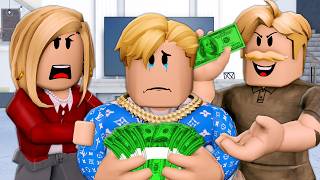 His SPOILED FAMILY Used Him For HIS MONEY A Roblox Movie [upl. by Nnaacissej]