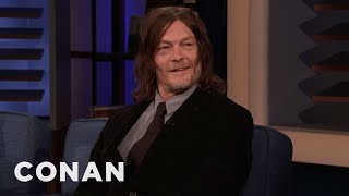 Norman Reedus GlitterFilled Prank War With Andrew Lincoln  CONAN on TBS [upl. by Name]