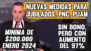 💥NUEVAS MEDIDAS Aumento por decreto a JUBILADOS y PENSIONADOS de ANSES en ENERO 2024 [upl. by Anivahs]