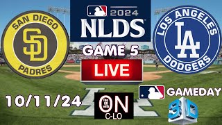 🔴Los Angeles Dodgers vs San Diego Padres Live MLB NLDS Baseball Play by Play and 3D Presentation [upl. by Nnylahs784]