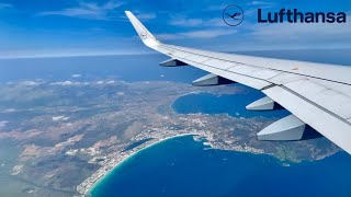 🇪🇸 Palma de Mallorca PMI  Frankfurt FRA 🇩🇪 Lufthansa Airbus A320 FULL FLIGHT REPORT [upl. by Aneekahs]