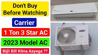 carrier 1 ton 3 star ai flexicool inverter split ac  carrier 1 ton ac 3 star 2023 model [upl. by Atilam]