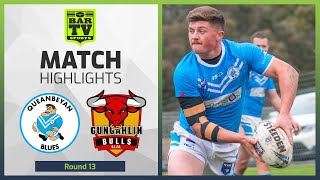 Queanbeyan Blues v Gungahlin Bulls  Round 13 Highlights  Canberra Region Rugby League 2022 [upl. by Anoerb343]