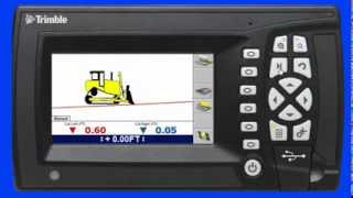 Trimble GCS900 Grade Control System Lane Guidance [upl. by Prosser]