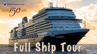 Holland America Line Rotterdam Full Cruise Ship Tour  All Public Areas Walkthrough Deck by Deck [upl. by Aynotan580]