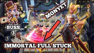 MONYET IMMORTAL FULL STUCK JADI MODAL PASTI MENANG  BUSS 3 [upl. by Otilia]