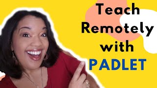 How to Teach Remotely with Padlet  Online Teaching App for ESL Learners [upl. by Martino]